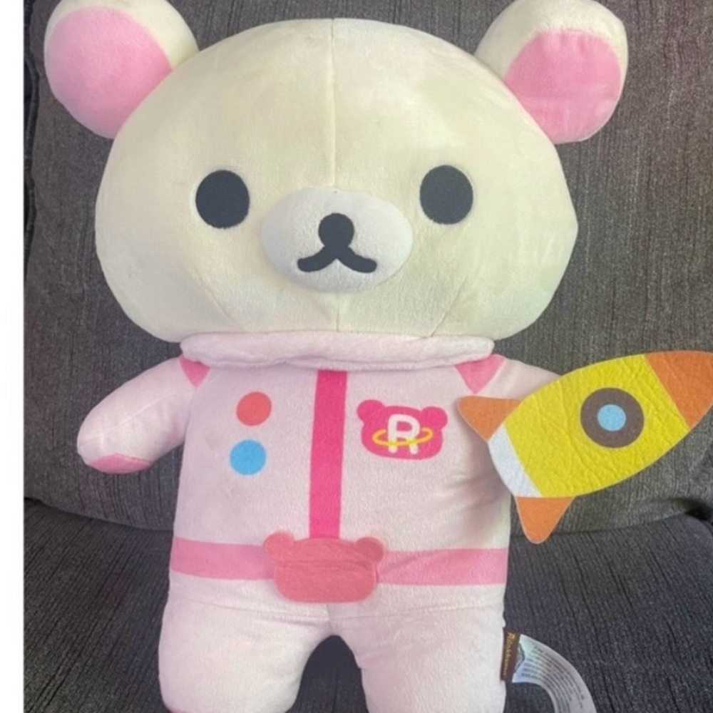 Astronaut in Pink Space Suit Round 1 Plush by Rilakkuma